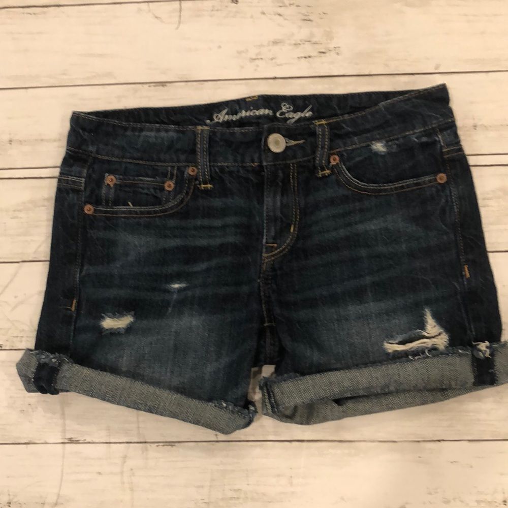 American Eagle distressed shorts